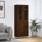 vidaXL Credenza Rovere Marrone 69,5x34x180 cm in Legno Multistrato vidaXL Credenza Rovere Marrone 69,5x34x180 cm in Legno Multistrato