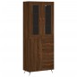 vidaXL Credenza Rovere Marrone 69,5x34x180 cm in Legno Multistrato vidaXL Credenza Rovere Marrone 69,5x34x180 cm in Legno Multistrato