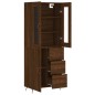 vidaXL Credenza Rovere Marrone 69,5x34x180 cm in Legno Multistrato vidaXL Credenza Rovere Marrone 69,5x34x180 cm in Legno Multistrato
