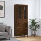 vidaXL Credenza Rovere Marrone 69,5x34x180 cm in Legno Multistrato vidaXL Credenza Rovere Marrone 69,5x34x180 cm in Legno Multistrato