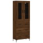 vidaXL Credenza Rovere Marrone 69,5x34x180 cm in Legno Multistrato vidaXL Credenza Rovere Marrone 69,5x34x180 cm in Legno Multistrato