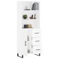 vidaXL Credenza Bianca 69,5x34x180 cm in Legno Multistrato vidaXL Credenza Bianca 69,5x34x180 cm in Legno Multistrato