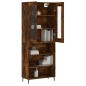 vidaXL Credenza Rovere Fumo 69,5x34x180 cm in Legno Multistrato vidaXL Credenza Rovere Fumo 69,5x34x180 cm in Legno Multistrato