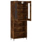 vidaXL Credenza Rovere Fumo 69,5x34x180 cm in Legno Multistrato vidaXL Credenza Rovere Fumo 69,5x34x180 cm in Legno Multistrato