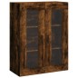 vidaXL Credenza Rovere Fumo 69,5x34x180 cm in Legno Multistrato vidaXL Credenza Rovere Fumo 69,5x34x180 cm in Legno Multistrato