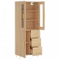 vidaXL Credenza Rovere Sonoma 69,5x34x180 cm in Legno Multistrato