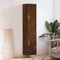 vidaXL Credenza Rovere Marrone 34,5x34x180 cm in Legno Multistrato vidaXL Credenza Rovere Marrone 34,5x34x180 cm in Legno Multistrato
