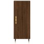 vidaXL Credenza Rovere Marrone 34,5x34x180 cm in Legno Multistrato vidaXL Credenza Rovere Marrone 34,5x34x180 cm in Legno Multistrato