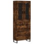 vidaXL Credenza Rovere Fumo 69,5x34x180 cm in Legno Multistrato vidaXL Credenza Rovere Fumo 69,5x34x180 cm in Legno Multistrato