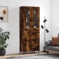 vidaXL Credenza Rovere Fumo 69,5x34x180 cm in Legno Multistrato vidaXL Credenza Rovere Fumo 69,5x34x180 cm in Legno Multistrato
