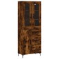 vidaXL Credenza Rovere Fumo 69,5x34x180 cm in Legno Multistrato vidaXL Credenza Rovere Fumo 69,5x34x180 cm in Legno Multistrato