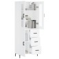 vidaXL Credenza Bianca 69,5x34x180 cm in Legno Multistrato vidaXL Credenza Bianca 69,5x34x180 cm in Legno Multistrato