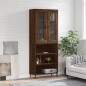 vidaXL Credenza Rovere Marrone 69,5x34x180 cm in Legno Multistrato vidaXL Credenza Rovere Marrone 69,5x34x180 cm in Legno Multistrato
