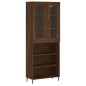 vidaXL Credenza Rovere Marrone 69,5x34x180 cm in Legno Multistrato vidaXL Credenza Rovere Marrone 69,5x34x180 cm in Legno Multistrato