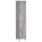 vidaXL Credenza Grigio Sonoma 34,5x34x180 cm in Legno Multistrato vidaXL Credenza Grigio Sonoma 34,5x34x180 cm in Legno Multistrato