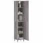 vidaXL Credenza Grigio Sonoma 34,5x34x180 cm in Legno Multistrato vidaXL Credenza Grigio Sonoma 34,5x34x180 cm in Legno Multistrato
