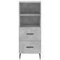 vidaXL Credenza Grigio Cemento 34,5x34x180 cm in Legno Multistrato vidaXL Credenza Grigio Cemento 34,5x34x180 cm in Legno Multistrato