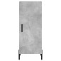 vidaXL Credenza Grigio Cemento 34,5x34x180 cm in Legno Multistrato vidaXL Credenza Grigio Cemento 34,5x34x180 cm in Legno Multistrato