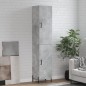 vidaXL Credenza Grigio Cemento 34,5x34x180 cm in Legno Multistrato vidaXL Credenza Grigio Cemento 34,5x34x180 cm in Legno Multistrato