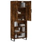 vidaXL Credenza Rovere Fumo 69,5x34x180 cm in Legno Multistrato vidaXL Credenza Rovere Fumo 69,5x34x180 cm in Legno Multistrato