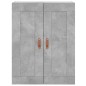 vidaXL Credenza Grigio Cemento 69,5x34x180 cm in Legno Multistrato vidaXL Credenza Grigio Cemento 69,5x34x180 cm in Legno Multistrato