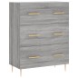 vidaXL Credenza Grigio Sonoma 69,5x34x180 cm in Legno Multistrato vidaXL Credenza Grigio Sonoma 69,5x34x180 cm in Legno Multistrato