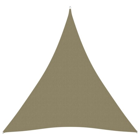 Parasole a Vela Oxford Triangolare 3x4x4 m Beige
