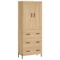 vidaXL Credenza Rovere Sonoma 69,5x34x180 cm in Legno Multistrato vidaXL Credenza Rovere Sonoma 69,5x34x180 cm in Legno Multistrato