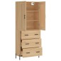 vidaXL Credenza Rovere Sonoma 69,5x34x180 cm in Legno Multistrato vidaXL Credenza Rovere Sonoma 69,5x34x180 cm in Legno Multistrato