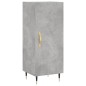 vidaXL Credenza Grigio Cemento 34,5x34x180 cm in Legno Multistrato vidaXL Credenza Grigio Cemento 34,5x34x180 cm in Legno Multistrato