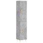 vidaXL Credenza Grigio Cemento 34,5x34x180 cm in Legno Multistrato vidaXL Credenza Grigio Cemento 34,5x34x180 cm in Legno Multistrato