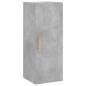vidaXL Credenza Grigio Cemento 34,5x34x180 cm in Legno Multistrato vidaXL Credenza Grigio Cemento 34,5x34x180 cm in Legno Multistrato