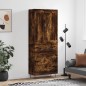 vidaXL Credenza Rovere Fumo 69,5x34x180 cm in Legno Multistrato vidaXL Credenza Rovere Fumo 69,5x34x180 cm in Legno Multistrato