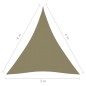 Parasole a Vela Oxford Triangolare 3x4x4 m Beige Parasole a Vela Oxford Triangolare 3x4x4 m Beige