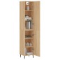 vidaXL Credenza Rovere Sonoma 34,5x34x180 cm in Legno Multistrato vidaXL Credenza Rovere Sonoma 34,5x34x180 cm in Legno Multistrato