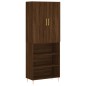 vidaXL Credenza Rovere Marrone 69,5x34x180 cm in Legno Multistrato vidaXL Credenza Rovere Marrone 69,5x34x180 cm in Legno Multistrato