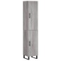 vidaXL Credenza Grigio Sonoma 34,5x34x180 cm in Legno Multistrato vidaXL Credenza Grigio Sonoma 34,5x34x180 cm in Legno Multistrato
