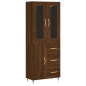 vidaXL Credenza Rovere Marrone 69,5x34x180 cm in Legno Multistrato vidaXL Credenza Rovere Marrone 69,5x34x180 cm in Legno Multistrato
