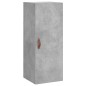 vidaXL Credenza Grigio Cemento 34,5x34x180 cm in Legno Multistrato vidaXL Credenza Grigio Cemento 34,5x34x180 cm in Legno Multistrato