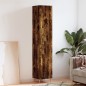 vidaXL Credenza Rovere Fumo 34,5x34x180 cm in Legno Multistrato vidaXL Credenza Rovere Fumo 34,5x34x180 cm in Legno Multistrato