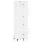 vidaXL Credenza Bianca 34,5x34x180 cm in Legno Multistrato vidaXL Credenza Bianca 34,5x34x180 cm in Legno Multistrato