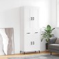 vidaXL Credenza Bianca 69,5x34x180 cm in Legno Multistrato vidaXL Credenza Bianca 69,5x34x180 cm in Legno Multistrato