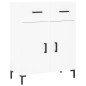 vidaXL Credenza Bianca 69,5x34x180 cm in Legno Multistrato vidaXL Credenza Bianca 69,5x34x180 cm in Legno Multistrato