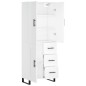 vidaXL Credenza Bianca 69,5x34x180 cm in Legno Multistrato vidaXL Credenza Bianca 69,5x34x180 cm in Legno Multistrato