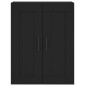 vidaXL Credenza Nera 69,5x34x180 cm in Legno Multistrato vidaXL Credenza Nera 69,5x34x180 cm in Legno Multistrato