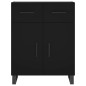 vidaXL Credenza Nera 69,5x34x180 cm in Legno Multistrato vidaXL Credenza Nera 69,5x34x180 cm in Legno Multistrato