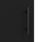 vidaXL Credenza Nera 69,5x34x180 cm in Legno Multistrato vidaXL Credenza Nera 69,5x34x180 cm in Legno Multistrato