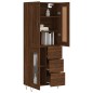vidaXL Credenza Rovere Marrone 69,5x34x180 cm in Legno Multistrato vidaXL Credenza Rovere Marrone 69,5x34x180 cm in Legno Multistrato