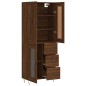 vidaXL Credenza Rovere Marrone 69,5x34x180 cm in Legno Multistrato vidaXL Credenza Rovere Marrone 69,5x34x180 cm in Legno Multistrato