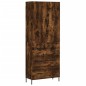 vidaXL Credenza Rovere Fumo 69,5x34x180 cm in Legno Multistrato vidaXL Credenza Rovere Fumo 69,5x34x180 cm in Legno Multistrato